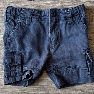 Little boys navy cargo shorts